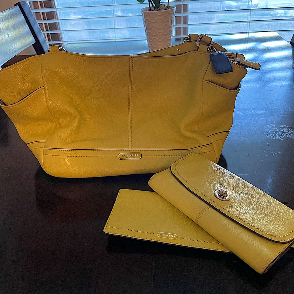 Authentic Coach Bag, Wallet & Checkbook